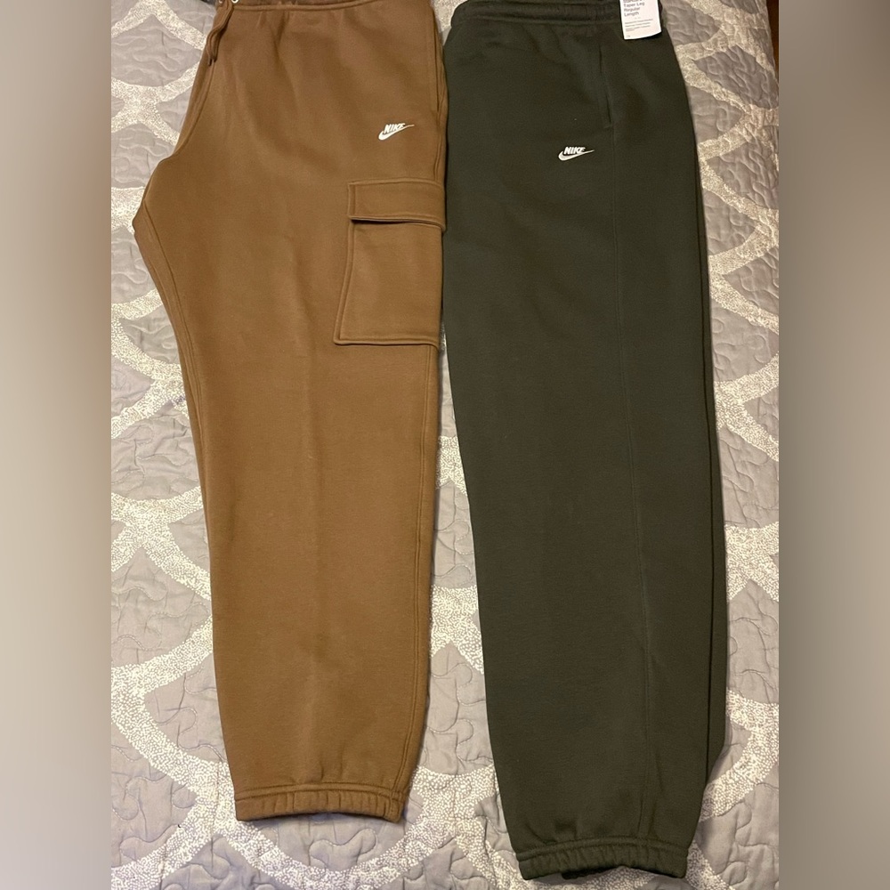 🆕 Nike Men's Sportswear Club Fleece Cargo Pants. “Mosswood Brown”, 2XL (NWT) - Picture 14 of 14